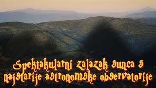 Spektakularni zalazak sunca s najstarije astronomske observatorije