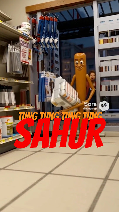 Tong Tong Tong Sehur CAUGHT Stealing! 🪵🛒 Wooden Character Heist #shorts