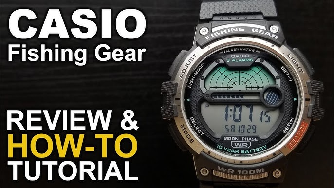 Casio Fishing Gear Review (WS-1200h) - So Many Functions for $21