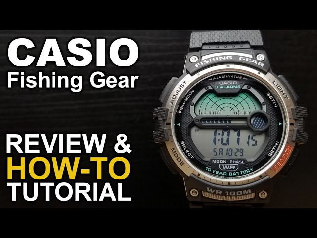 Casio Fishing Gear - WS 1200 - Review and How To Tutorial 