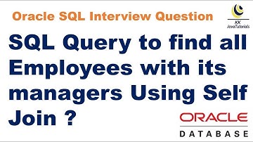 SQL Query to find all Employees with its managers Using Self Join ? || Self Join in SQL