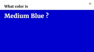 What color is Medium Blue ? #0000cd hex color - Blue color - Warm color 0000cd