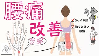 【ぎっくり腰・動くと腰が痛い】タイプの腰痛に効くツボ