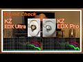 Kz edx ultra vs kz edx pro  iems chinese inear headphones sound comparison 