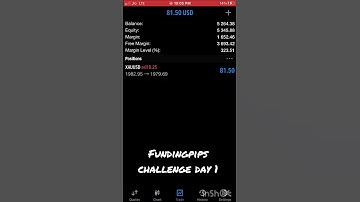 Funding pips challenge day 1 # funding pips # ftmo# funded next