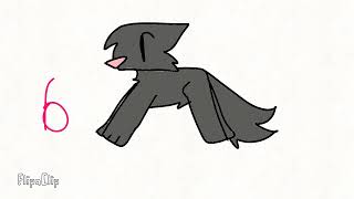 A basic test wolf run animation