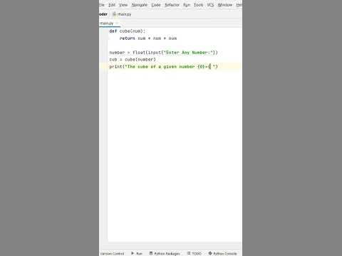 Find Cube of a Number using Python 👍😉 #codewithharry #css #python # ...