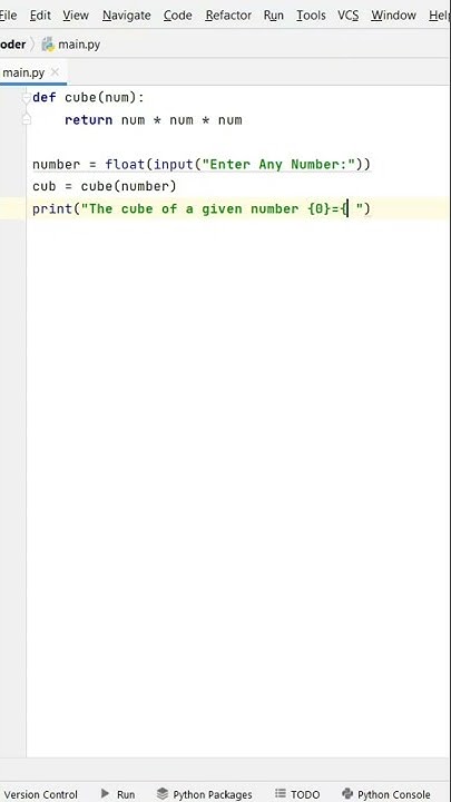 Find Cube of a Number using Python 👍😉 #codewithharry #css #python # ...