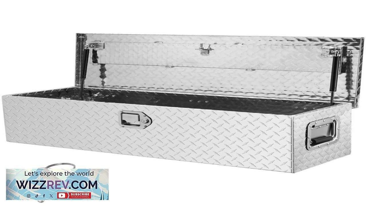 VEVOR Heavy Duty Aluminum Truck Bed Tool Box Diamond Plate Tool Box