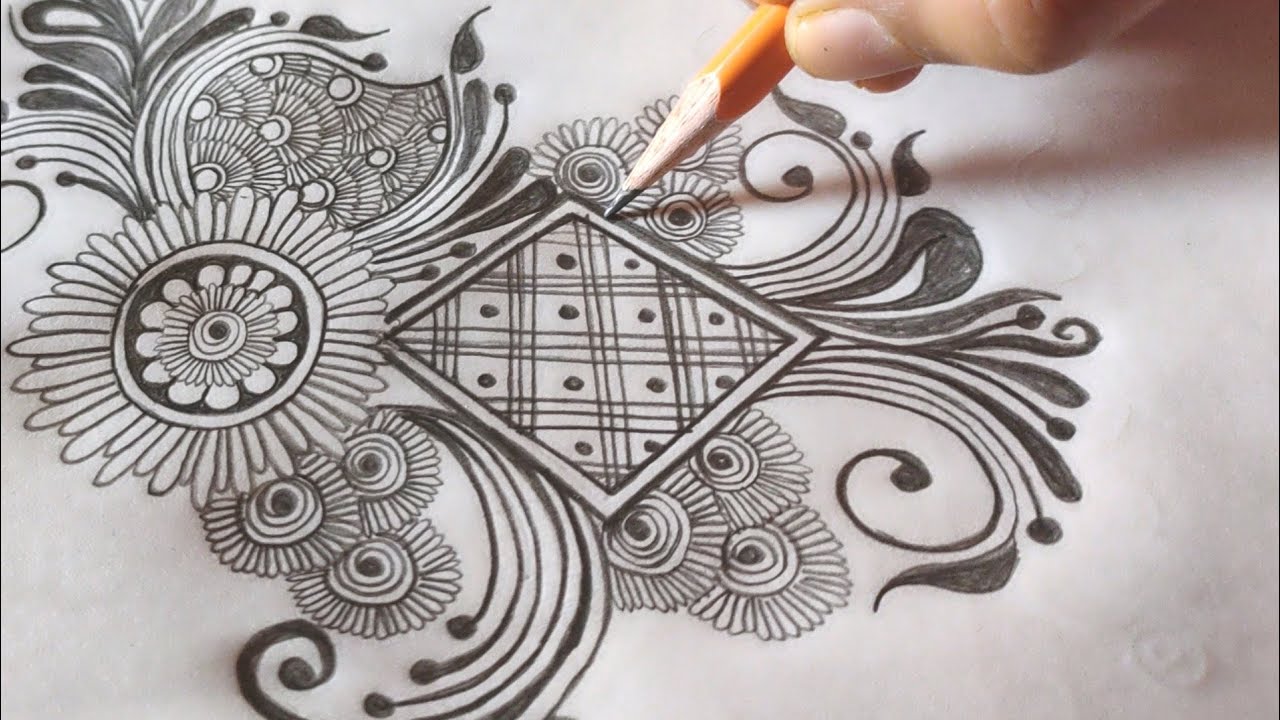 Beautiful Gulf Mehandi Design | Pencil Shading Mehandi Design For Hand's | Ruchi Mehandi 2021