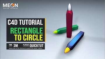 Cinema 4D Tutorial Rectangle to Circle | Meon VFX