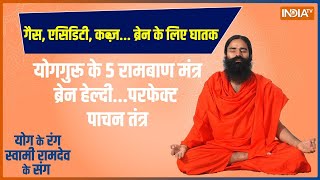 Yoga: पेट खराब तो क्यों खतरे में आया दिमाग, कैसे पाएं हेल्दी ब्रेन ? | Yoga | Ramdev Baba