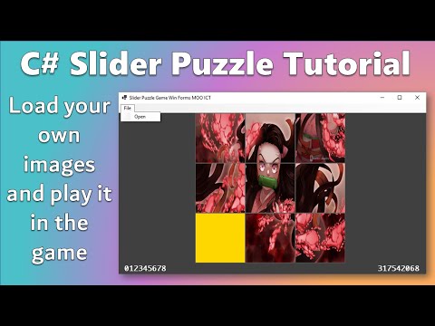 Make a Sliding Image Puzzle Game Using C# and Windows Forms In Visual Studio