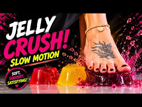 Jelly Crush ~ASMR 🥮🦶🐺#feet #asmr #jelly#feetmatter #asmesounds #satisfying