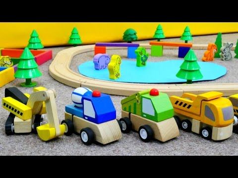 Çocuk oyunları - oyuncak arabalar, inşaat videoları