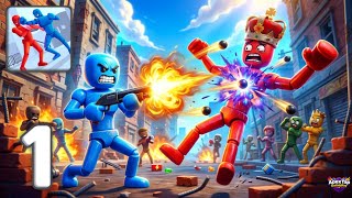 Stickman Ragdoll Fighter: Bash Gameplay Walkthrough Part 1 💥 CRAZY Stickman Battles! screenshot 1