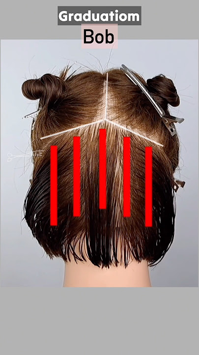 BOB HAIRCUT(graduation) #haircuttutorial #bobcut #shortvideo
