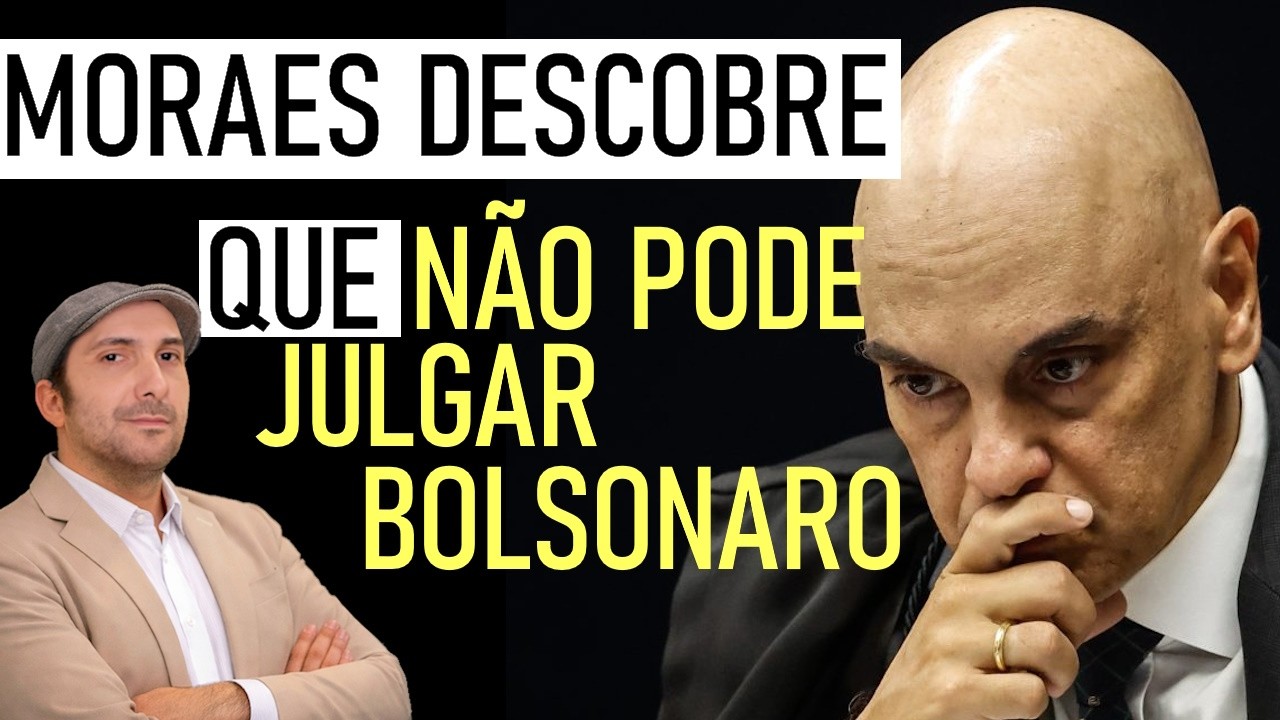 MORAES FEZ DESCOBERTA e sua cabeça MUDOU, Ele diz que Não Pode  Mais Julgar<span class=