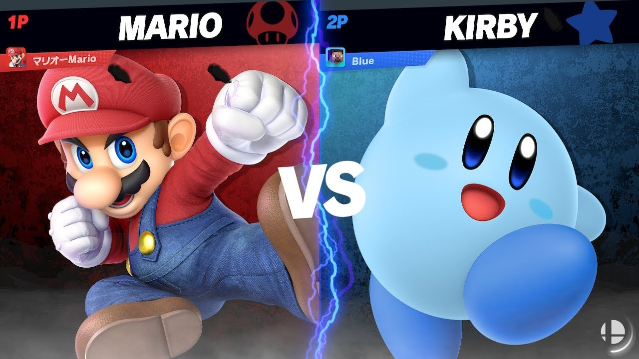 Super Smash Bros Ultimate MarioRyu (Mario) vs Blue (Kirby, Steve) YouTube