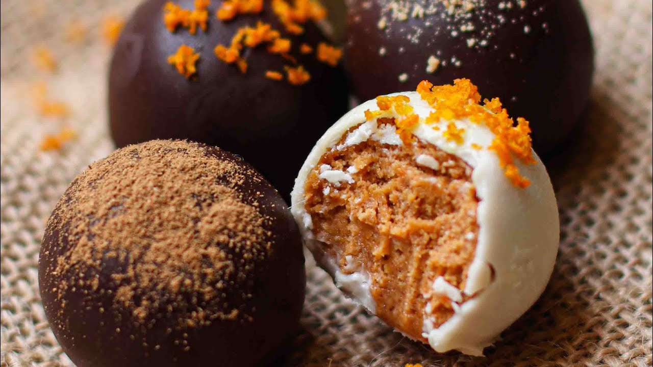 TRUFAS DE CHEESECAKE DE CALABAZA