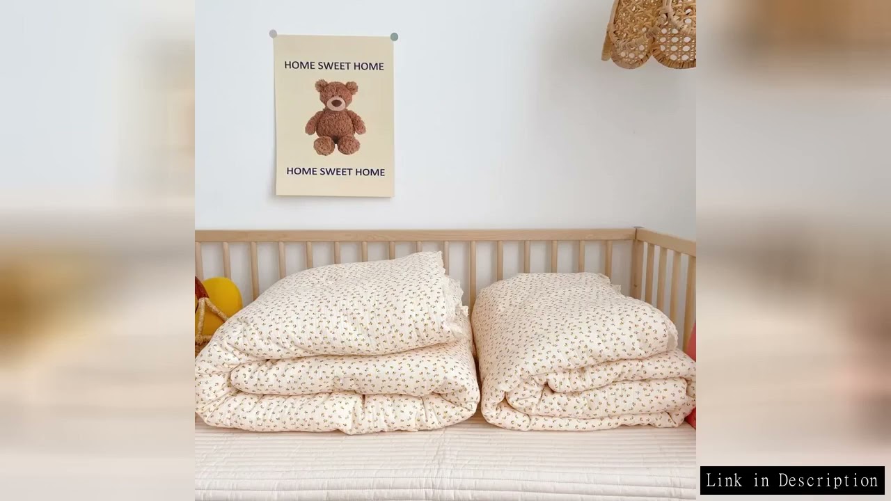 Baby Bedding Quilt Korean Daisy Floral Cotton Kids Infant Children Cot Crib Quilts Autumn Winter Mus