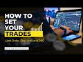 how to set your trade on binance using  Limit order, Stop-limit, and OCO
