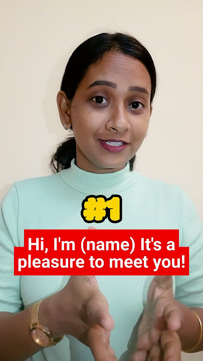 Job Interview Introduction In English (Tamil - English)
