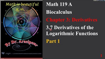 2025 Fall Section 3.7 Derivatives of the Logarithmic Functions