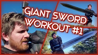 Giant Sword (Colossus) Workout 1 With The Dragonslayer! Happy New Year and 300 Subs!