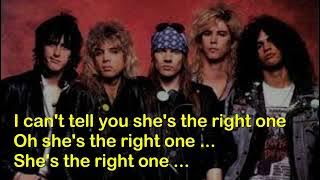 PRETTY TIED UP (LYRICS) GUNS N' ROSES - USE YOUR ILLUSION