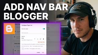 How to Add Navigation Bar in Blogger (2026) | Step-by-Step