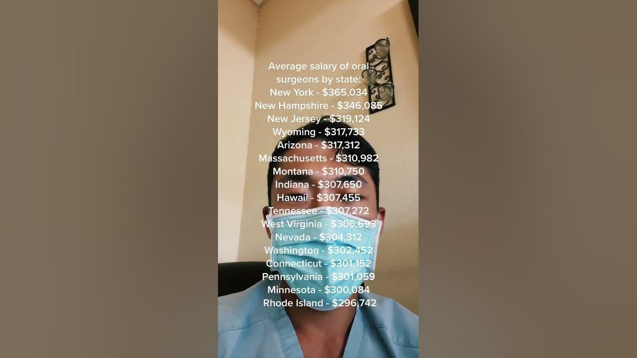 Average salary of oral surgeons by state (part I) YouTube