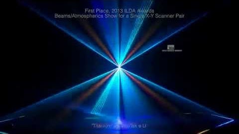 2013 ILDA Awards, Beams for 1 Scanner Pair, 1st Place: "Titanium" by VisuTek e.U..