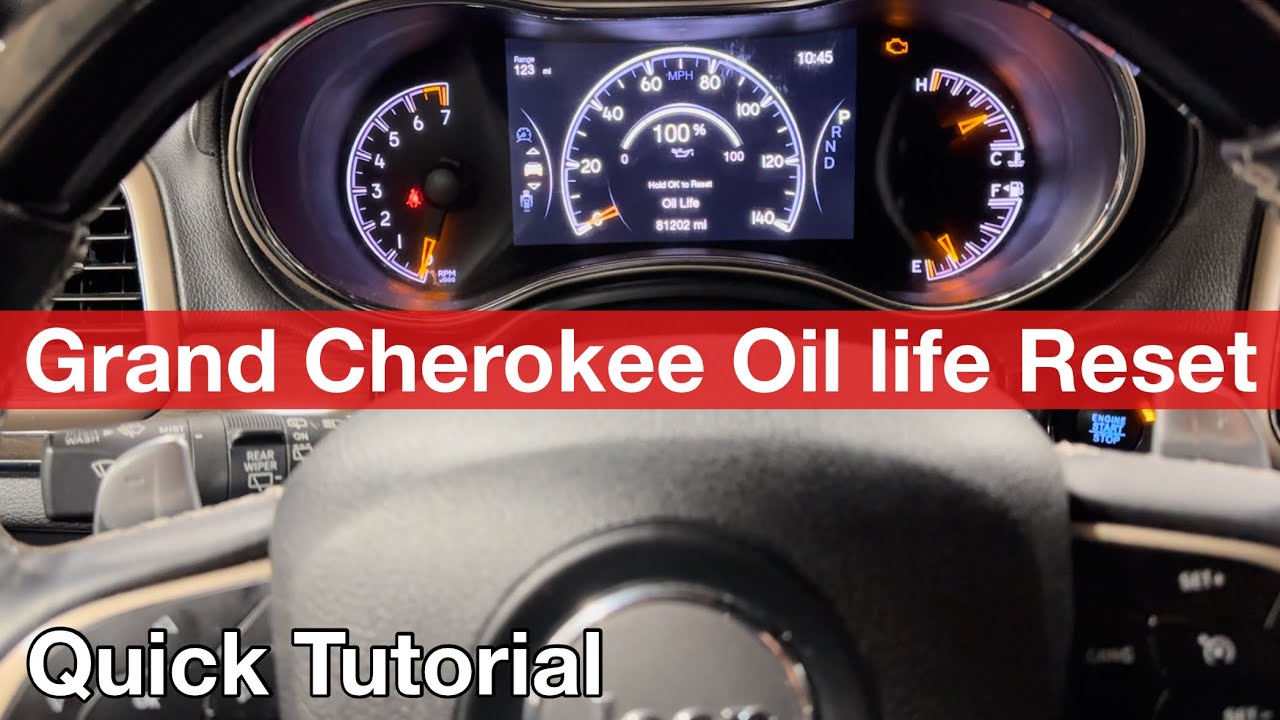 2017 Jeep Grand Cherokee How to reset oil life reminder - YouTube