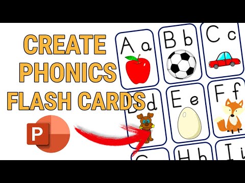 How To Create Alphabet Flash Cards in Powerpoint (Classroom Resources)