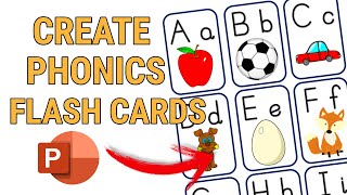 How To Create Alphabet Flash Cards in Powerpoint (Classroom Resources)