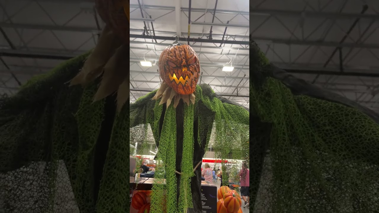 Cost Halloween 204-Animated Pumpkin Scarecrow🎃