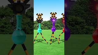 田舎の小川にダイブしてしまう踏切 #Shorts