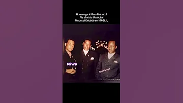 Hommage à Niwa Mobutu Le Fils Aîné Du Président Maréchal 