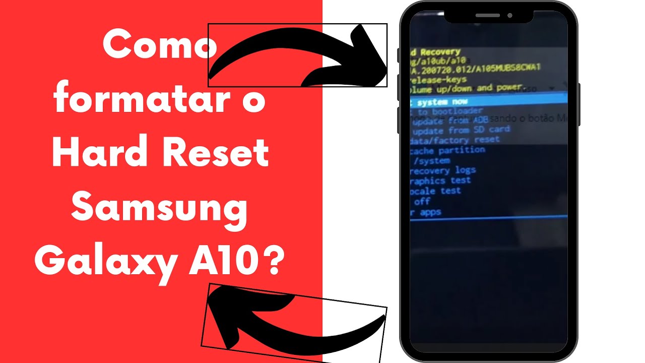 Como formatar o Hard Reset Samsung Galaxy A10? - YouTube