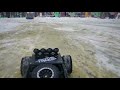 Children's car drives in first person.