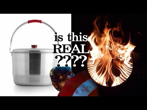 Handmade Wood stove for Camping/들통두개로 만든 캠핑용 우드스토브/Wood gas stove/Diy/캠핑