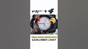 😱 4X Zero Recoil Sensitivity | 4X No Recoil Spray | M416+4x Spray #shorts #bgmi #pubgmobile #gaming