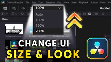 Change UI Size | Davinci Resolve Tutorial