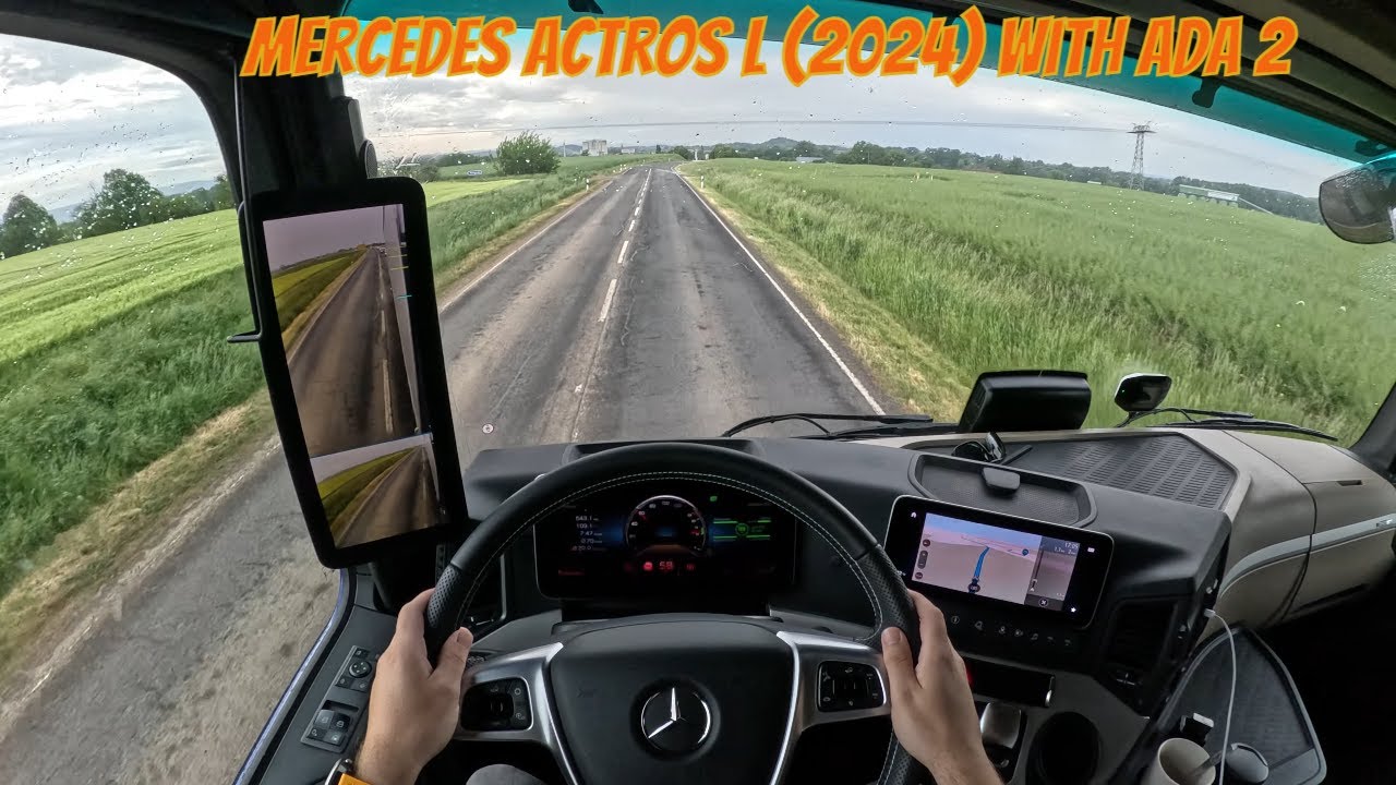 ASMR 🇩🇪 POV Truck Driving MB Actros L | Germany -  I drove with ADA 2 & I'm Impressed! | 4K UHD |