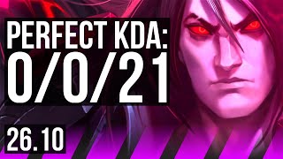 TARIC & Lucian vs KARMA & Veigar (SUP) | Perfect KDA: 0/0/21 | EUW Master | 26.10