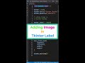 Add images to tkinter label  add image in tkinter label in just 46 seconds  codemycoder shorts