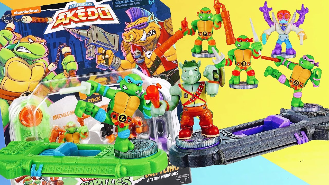 Akedo Teenage Mutant Ninja Turtles Battle Arena Playset with Mini