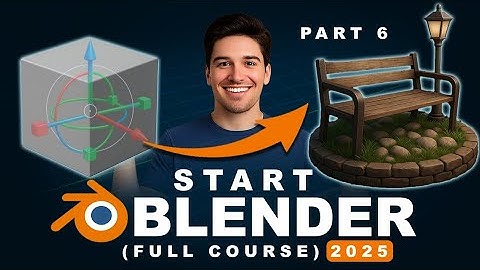 How to Model a Stylized Lamp Post in Blender | Blender Tutorial for Beginners 2025 - PART 6
