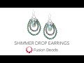 Learn how to create the Shimmer Drop Earrings by Fusion Beads